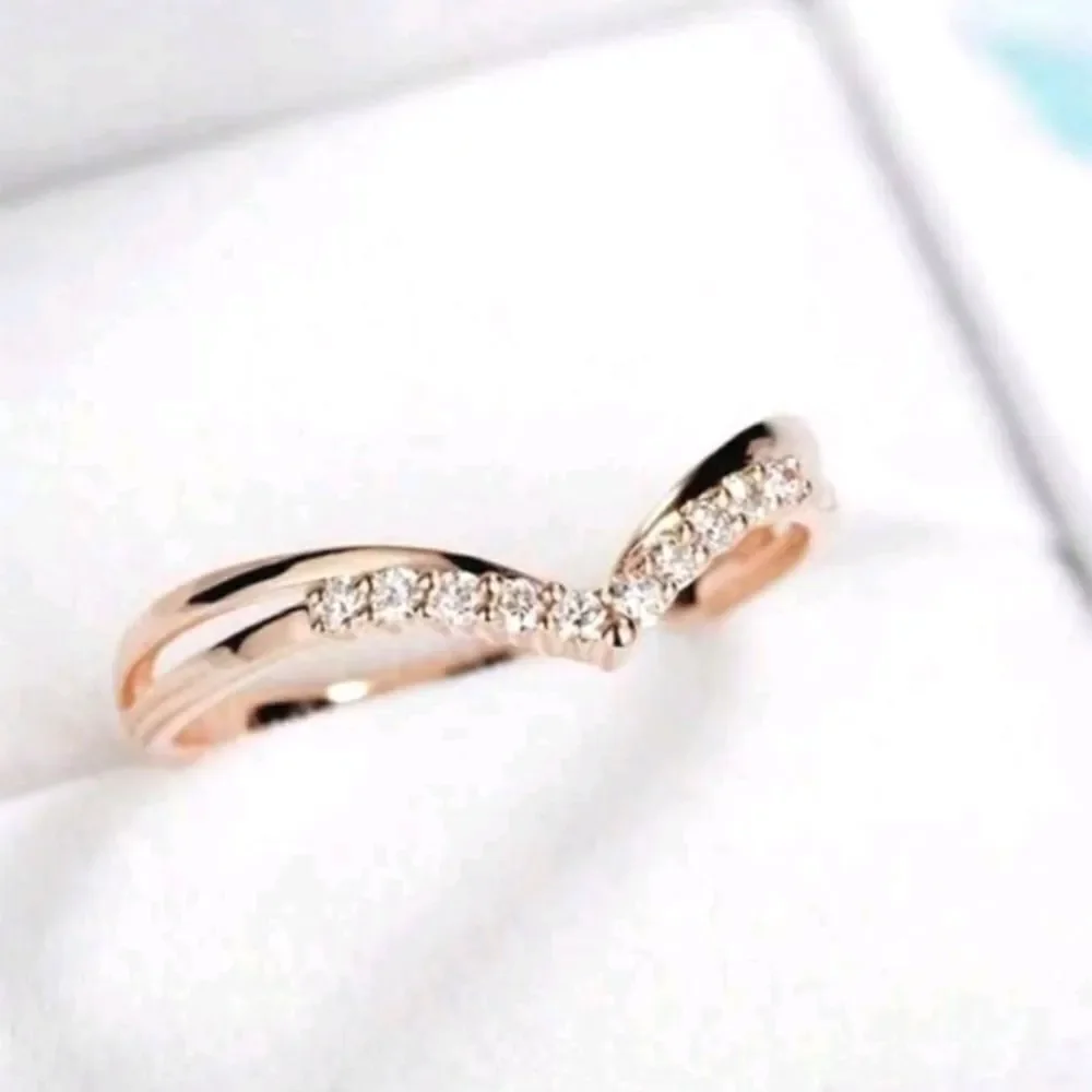 925 Rose gold 925 sterling silver minimalist ring